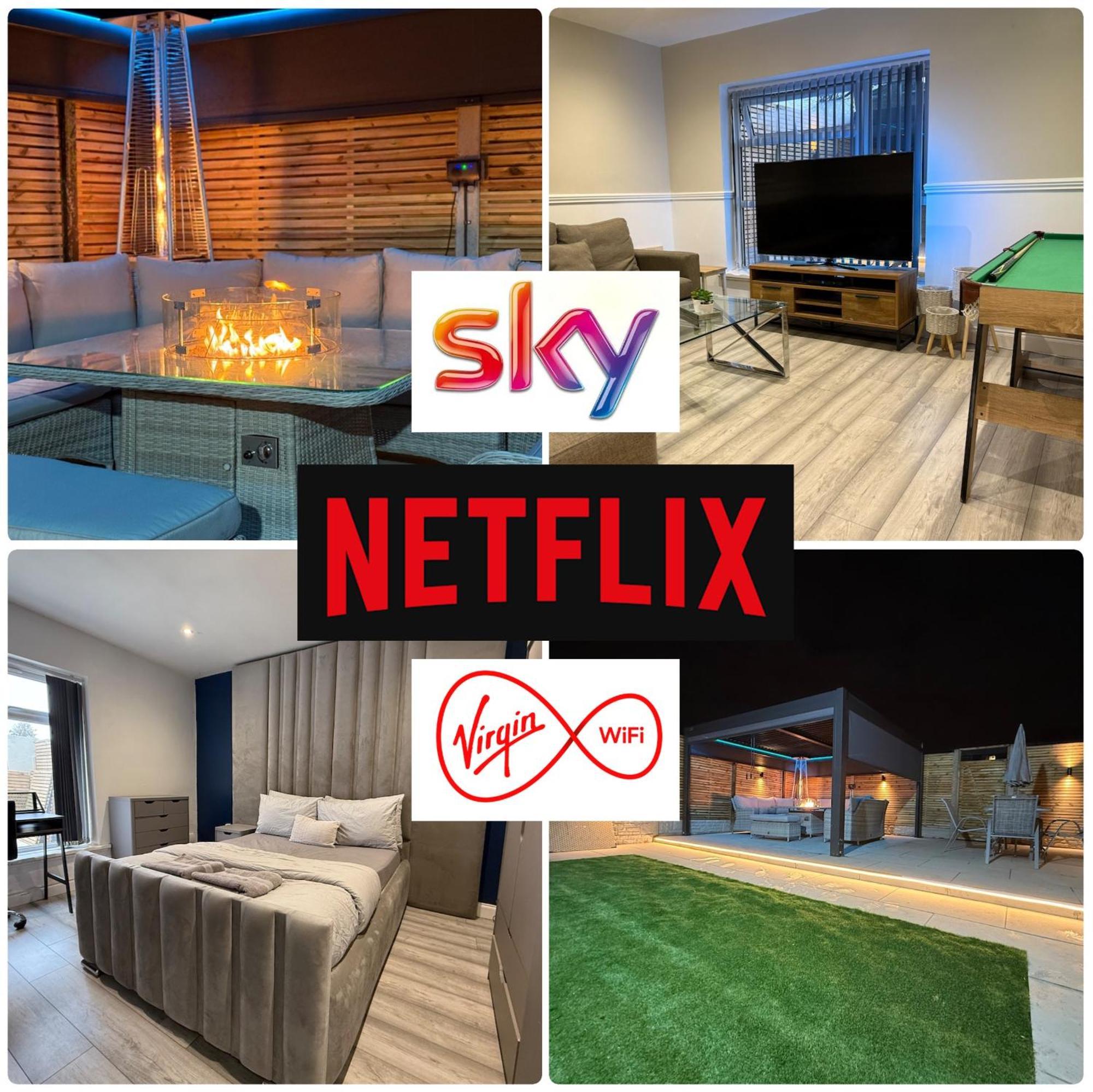 5 Bed Town House Within City Centre And Sleeps Up To 11 With Sky And Netflix Birmingham Exterior photo